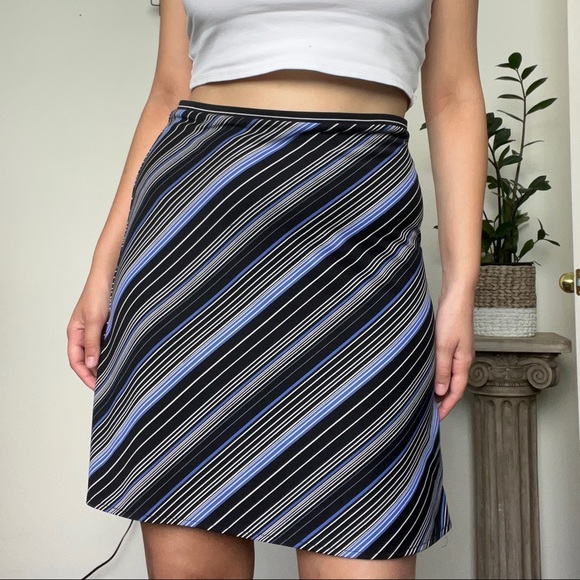 Vintage Dresses & Skirts - Vintage 90s Express Striped Mini Skirt
